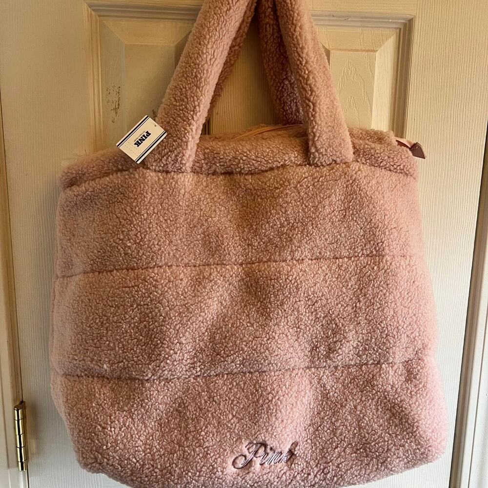 Victorias secret pink teddy bag